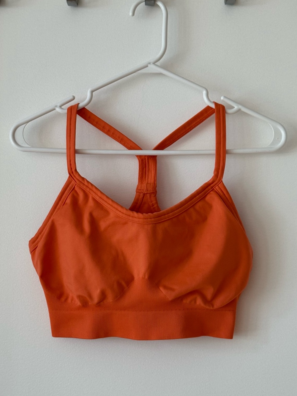 Gymshark Sweat Seamless Sports Bra – Aerospace Orange – Size XL